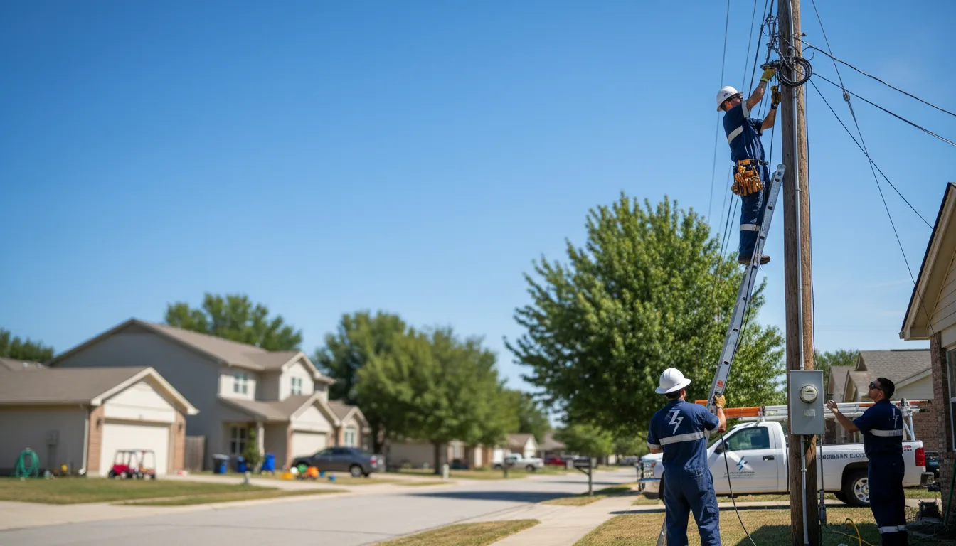 Residential electrician providing installation services in Fargo, ND
